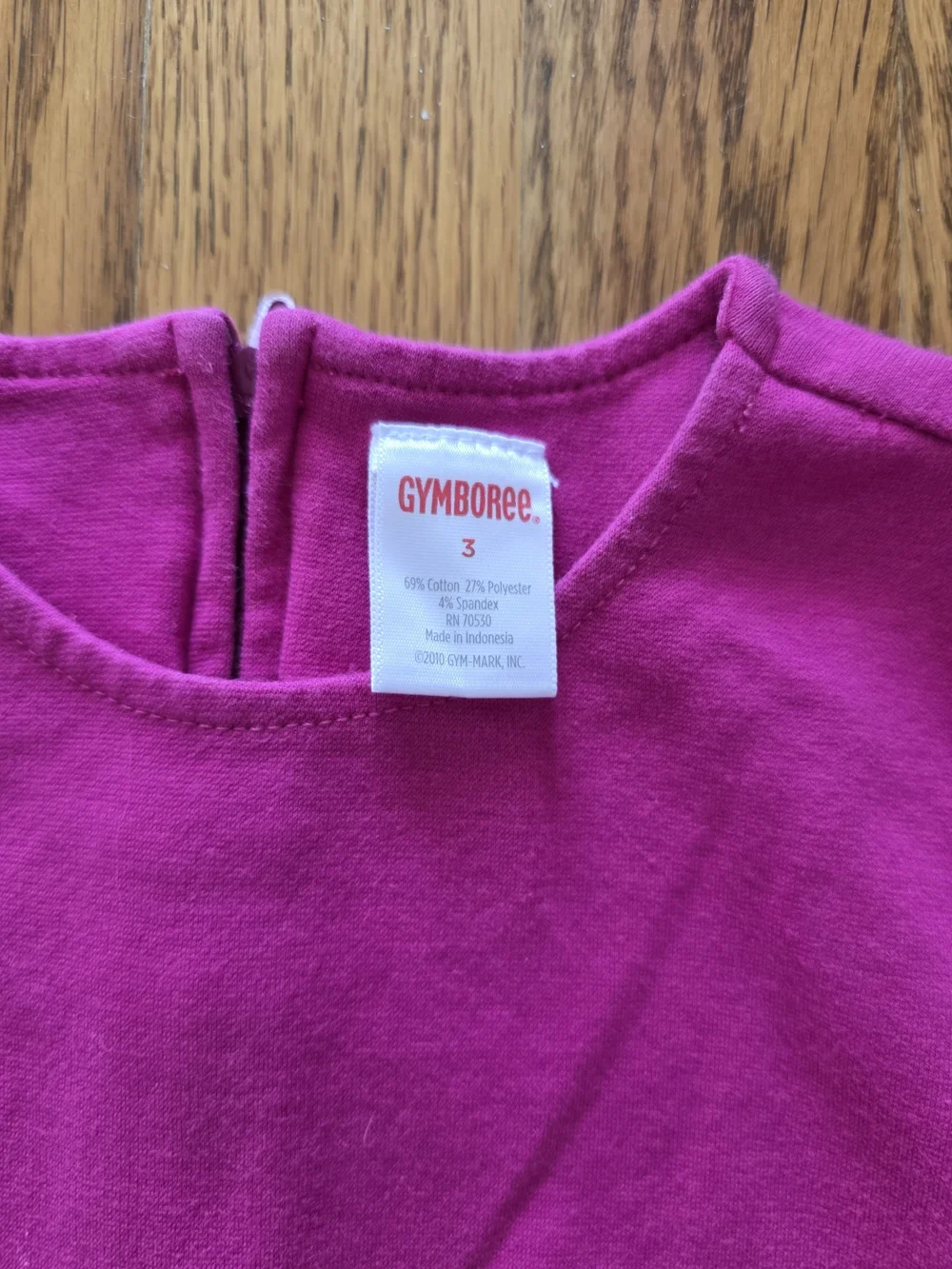 Gymboree Magenta and Navy Colorblock Button Dress